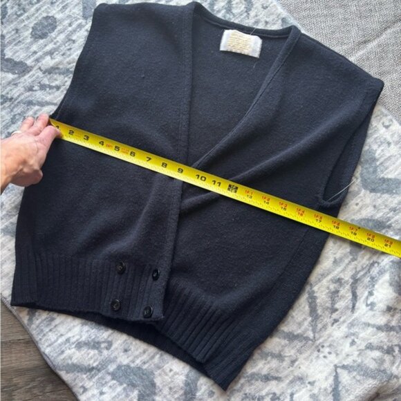 Vintage (like) Babaa/Ozma like Cropped Button Front SweaterVest top XS/S EUC - Picture 12 of 16